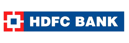 HDFC Bank logo blue and red text
